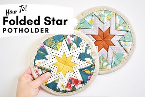 Folded Star Potholder | A Tutorial - Patchwork and Poodles