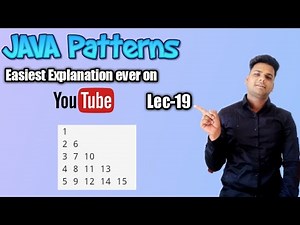 Number pattern programs in java | Advanced number pattern programs in java