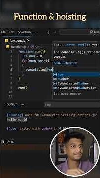 Function and Hoisting in JavaScript #codeshuru #javascript #programming