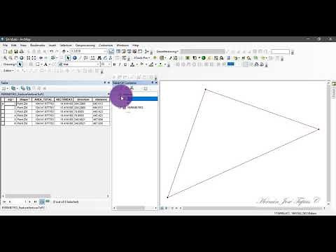 Obtención de Azimut, Distancia y Coordenadas de un Polígono en ArcGIS