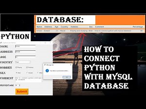 How can we connect python with mysql database | Python tutorial | Connect to the database