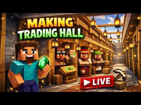 SUNDAY SPECIAL || MAKING TRADING HALL IN OUR SMP || MINECRAFT JAVA EDITION || Demoted Gamer