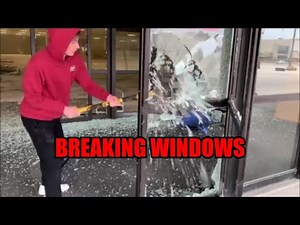 MAJOR DESTRUCTION! WE SHATTERED AND SMASHED EVERY WINDOW IN THIS HUGE BUILDING!!!