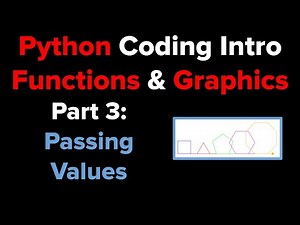 Intro to Python Functions using Turtle Graphics (Part 3)