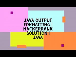 JAVA OUTPUT FORMATTING | HACKERRANK SOLUTION | JAVA