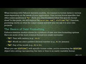 Understanding datetime.now().strftime("%j"): What Does It Do?