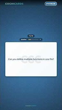 Python Functions with def 🔧 | How to Declare Functions (Flashcards)