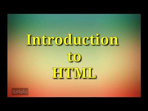 Introduction to HTML - Class 7 Computer Science