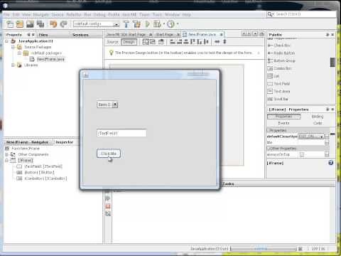 how to make and use a combo box in Java Netbeans