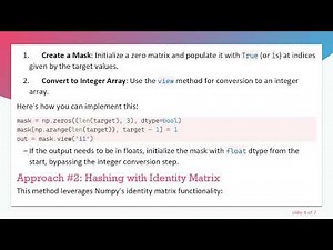 Efficient One-Hot Encoding in Python: Harnessing Numpy for Optimal Performance