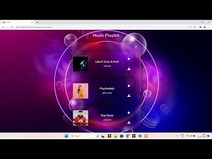 Responsive Music Playlist | Music Player Using HTML / CSS / JavaScript / PHP[WITH SOURCE CODE]