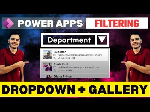 How to Filter a Gallery Based on Dropdown - Power Apps Tutorial