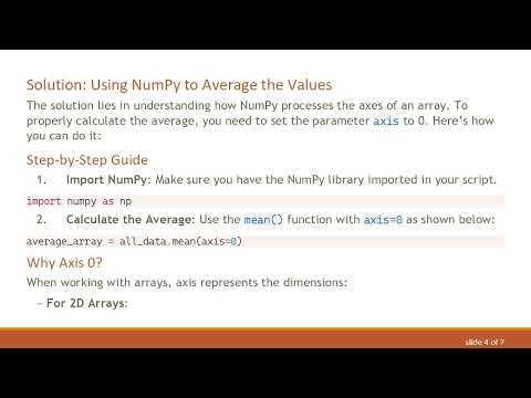 How to Calculate the Average of Values from Multiple 2D Arrays in Python