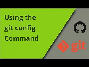 Using git config