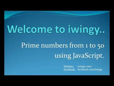 Prime numbers from 1 to 50 using JavaScript