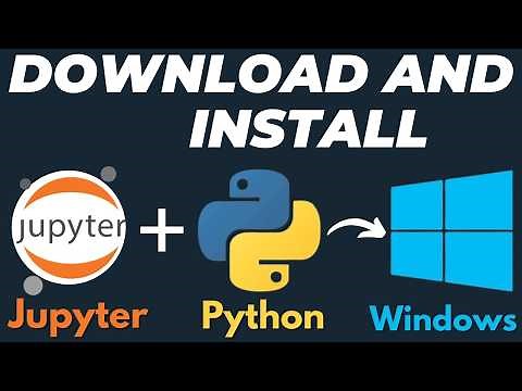 How to download and install Jupyter Notebook for Windows 10 / 11 with Python Tutorial