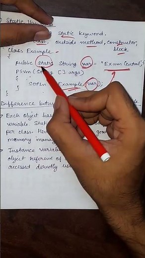 Difference between instance and static variable in Java #java #coding #code