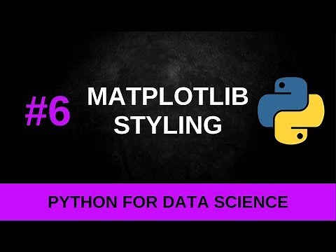 Python Data Science Tutorial #6 - Matplotlib Styling