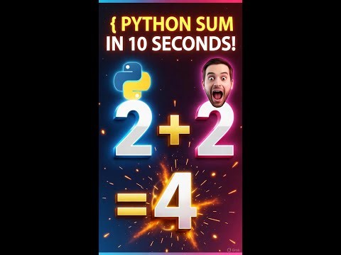 Python Basics: Sum of Two Numbers Explained in 2 Minutes!