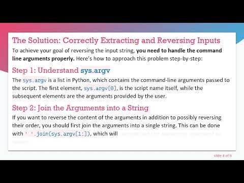 How to Correctly Extract Python Command Line Args into Strings