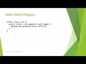 Java Hello World Program in Java | Write Your First Java Program