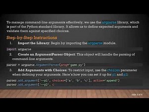 Mastering argparse: How to Select a List from Choices in Python