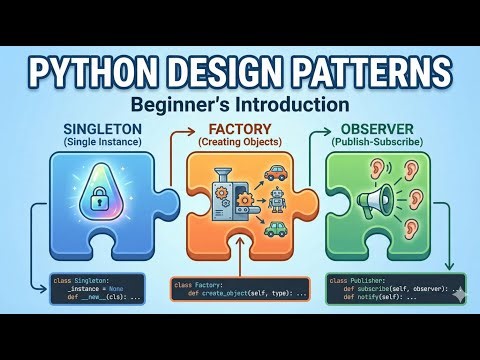 Python Design Patterns | Beginner-Friendly Introduction#Python #Programming #SoftwareDesign