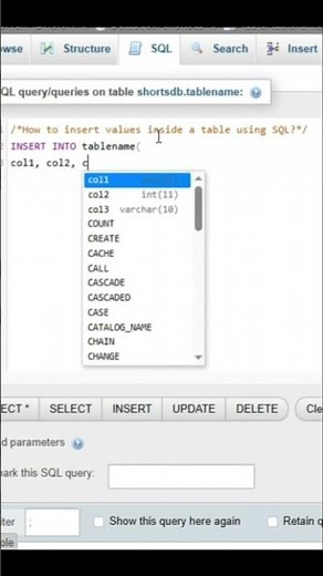How to Insert Values in Table using SQL?