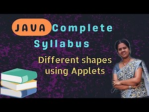 Different shapes using applets in java || java course in telugu