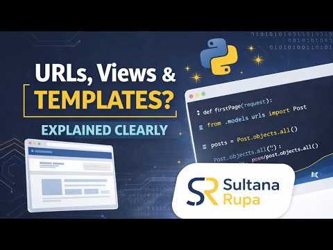 How URLs, Views & Templates Work in Django (Beginner Friendly)