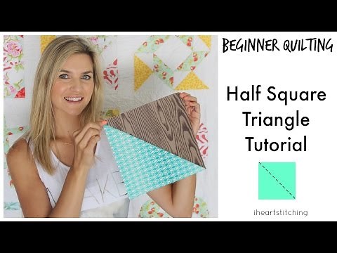 Beginner Quilting - Half Square Triangle Tutorial