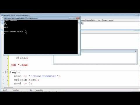 Free Pascal Program Tutorial 3 - Variables and Data Types - Lazarus