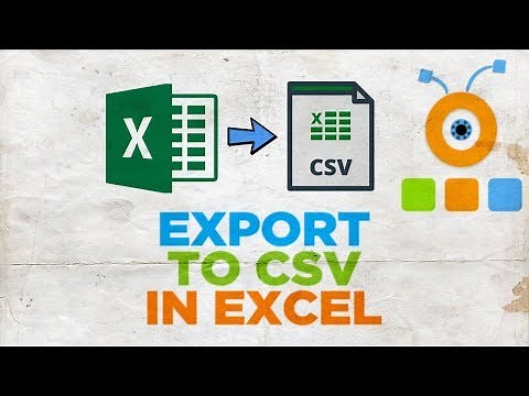 How to Export to CSV in Excel | How to Create a CSV File in Excel