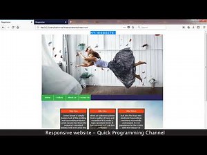 Responsive Web Design tutorial using HTML, CSS and Notepad