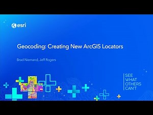 Geocoding: Creating New ArcGIS Locators