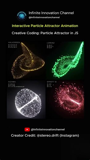 Mesmerizing Particle Attractor Animation (JavaScript) ✨