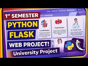 🚀 First Semester Project | Hospital Management System using Python Flask | Full Stack Web App