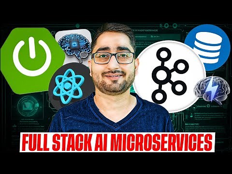 हिंदी Spring Boot Full Stack AI Microservices Project Course: Kafka, AWS, Keycloak,OAuth2 [TUTORIAL]