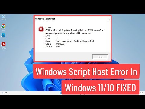 Windows Script Host Error In Windows 11/10 FIXED