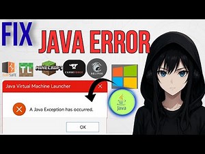 Fix "a java exception has occurred" | Java Virtual machine launcher error