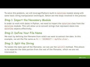 How to Convert Excel File Name with Timestamp into Datetime Format Using Python