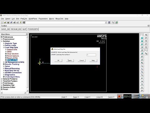 Ansys Mechanical APDL tutorial for beginners