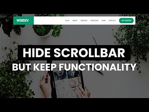 How to Hide Scrollbar But Keep Functionality | CSS Tips & Tricks
