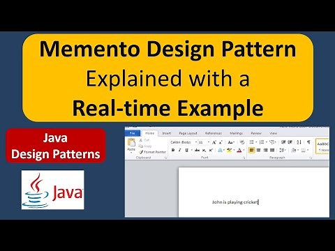 Memento Design Pattern Explained with a Real-time Example