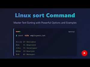 🔥Sort Command in Linux: Master Text Sorting in Minutes!🔥