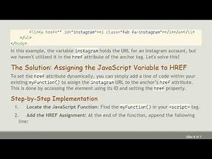 How to Dynamically Set HREF in HTML Using JavaScript Variables href JavaScript
