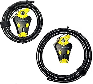 Master Lock - Two Python Adjustable Cable Locks Keyed Alike, 1-6ft, 1-12ft, #8413KACBL-6-12