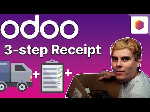 3-step Receipt | Odoo Inventory