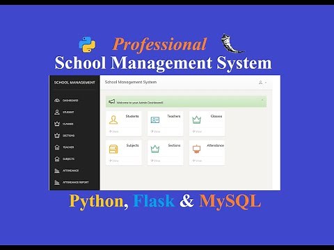 Build School Management System with Python Flask and MySQL | Python Project