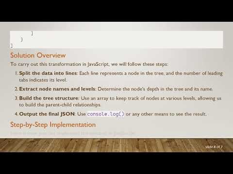 Converting a Tab-Separated Tree to JSON in JavaScript